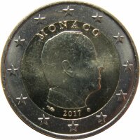 Monaco 2 Euro 2017 Umlaufmünze Albert