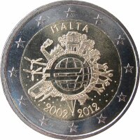 Malta 2 Euro 2012 10 Jahre Eurobargeld