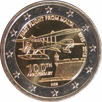 Malta 2 Euro 2015 Erstflug von Malta