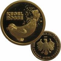 Deutschland 20 Euro Gold 2022 Kegelrobbe F