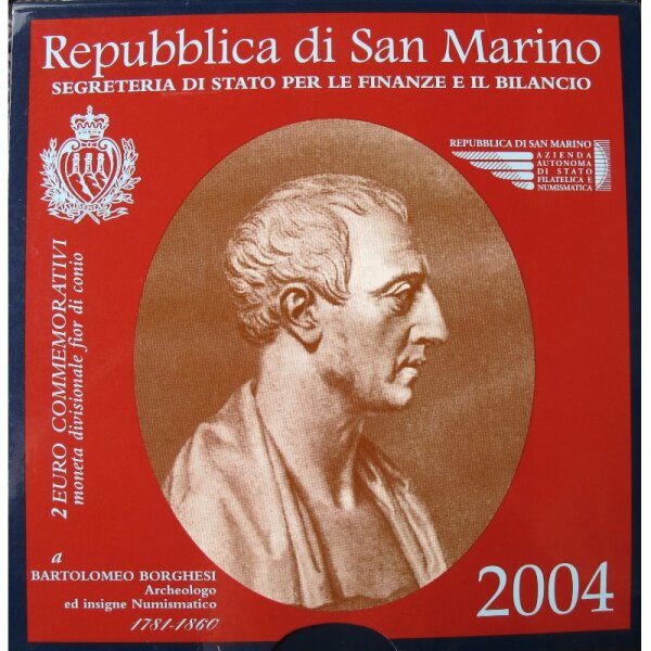 San Marino 2 Euro 2004 Borghesi