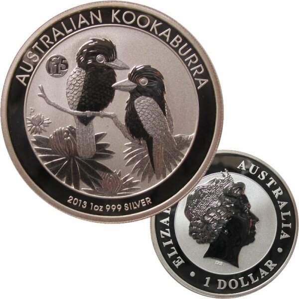 Australien 1 OZ Kookaburra 2013 Silber Fabulous 15