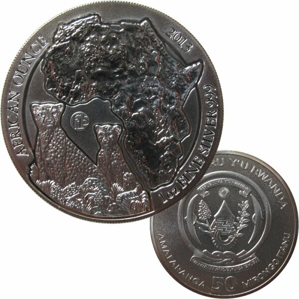 Ruanda 1 OZ 2013 African Ounce Gepard F15