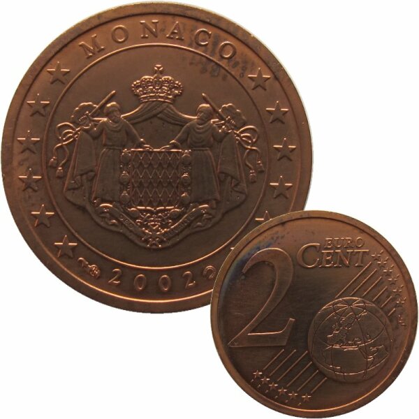 Monaco 2 Cent 2002 Umlaufmünze