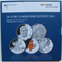 Deutschland 20 Euro 2021 Sammlermünzenset pp