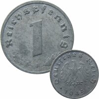 1 Reichspfennig 1945 F Alliierte Besatzung J. 373