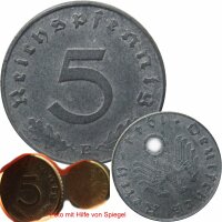 5 Reichspfennig 1944 E Fehlprägung J. 370