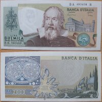 Italien 2000 Lire 1983 Galileo Galilei P. 103c UNC