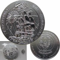 Ruanda 1 OZ 2018 Nautical Ounce HMS Endeavour