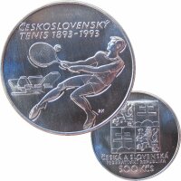 Tschechoslowakei 500 Kronen 1993 Tenis ČSFR 500 Kčs