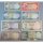 Jemen 8 Banknoten Set 1 bis 200 Rials  1979 / 1997 UNC