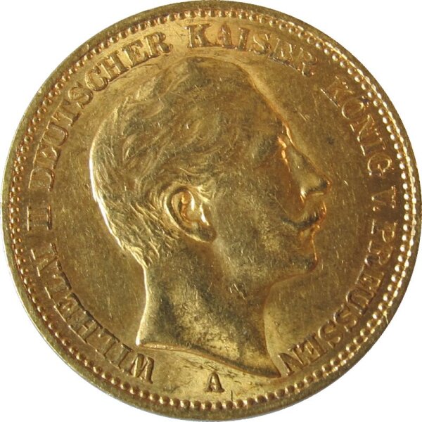 Preußen 20 Mark 1897 A Gold Jaeger 252