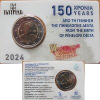Griechenland 2 Euro 2024 Penelope Delta CC grün