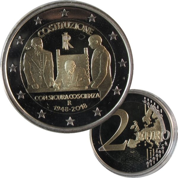 Italien 2 Euro 2018 Verfassung PP proof