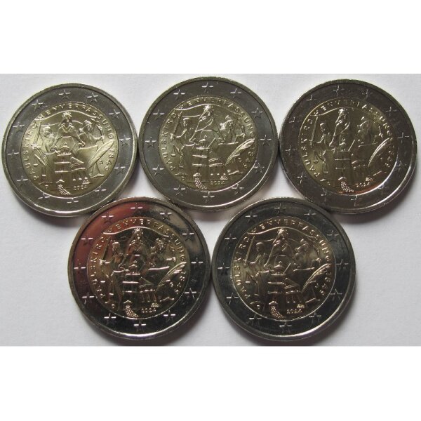 Deutschland 2 Euro 2024 Paulskircheverfassung A-J lose