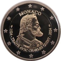 Monaco 2 Euro 2024 König Karl V. Vertrag von 1524