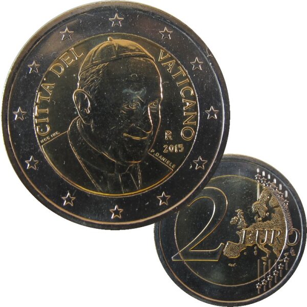 Vatikan 2 Euro 2015 Umlaufmünze Franziskus