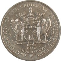 Saint Kitts und Nevis 4 Dollars 1970 FAO KM# 1