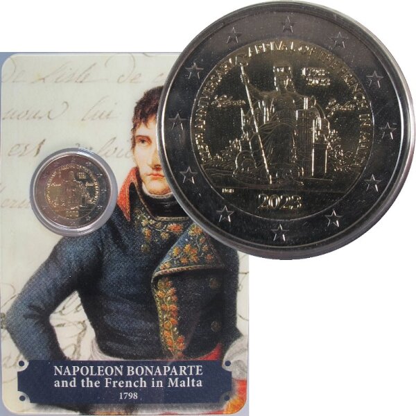 Malta 2 Euro 2023 Franzosen / Bonaparte in Malta - Coincard