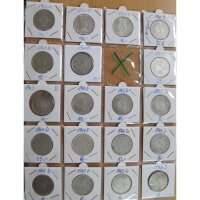 Deutschland 5 DM Silberadler 1951-1974 (72 x ) J. 387