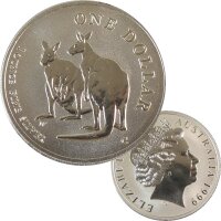 Australien 1 OZ Känguru 1999 Silber