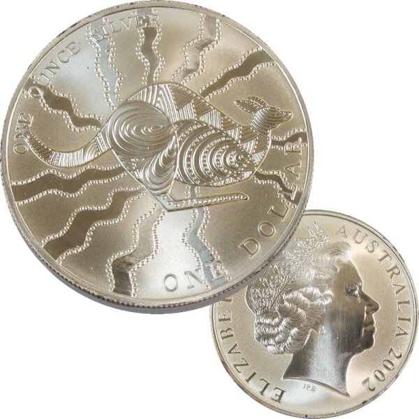 Australien 1 OZ Känguru 2002 Silber