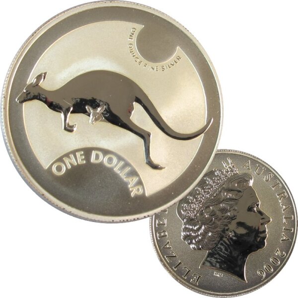 Australien 1 OZ Känguru 2006 Silber