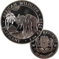 Somalia 1 OZ Elefant 2017 Silber