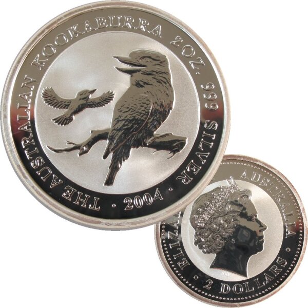 Australien 2 OZ Kookaburra 2004 Silber