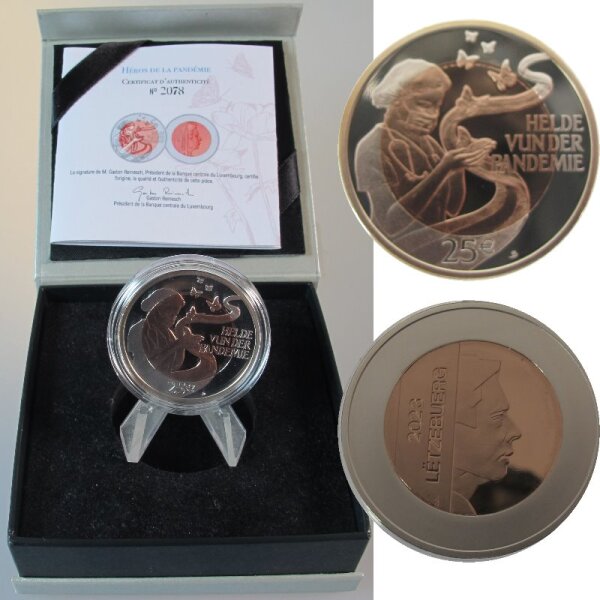 Luxemburg 25 Euro 2023 Pandemie pp
