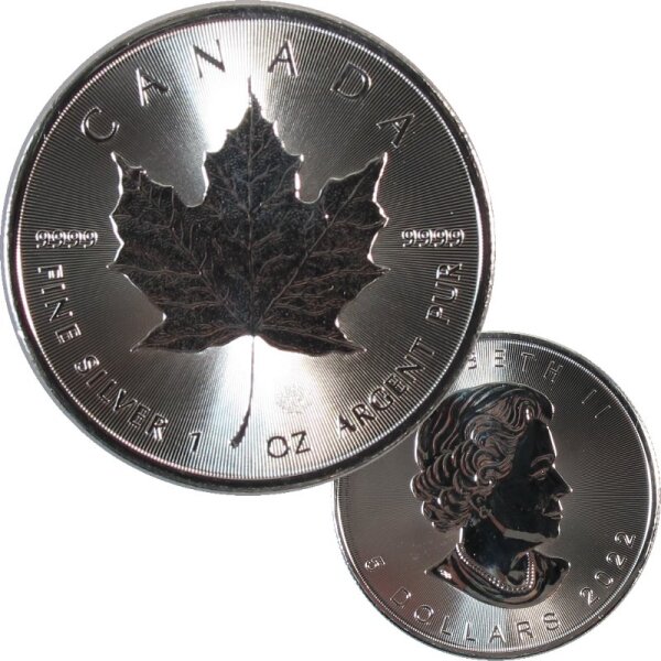 Kanada 1 OZ Maple Leaf 2022 Silber