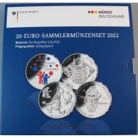 Deutschland 20 Euro 2022 Sammlermünzenset pp