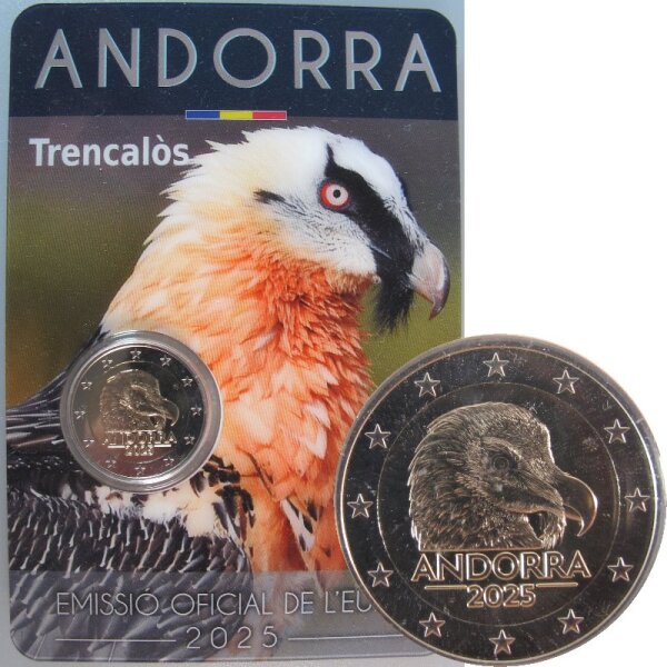 Andorra 2 Euro 2025 Bartgeier