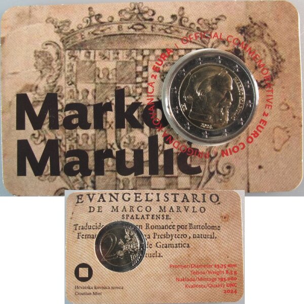 Kroatien 2 Euro 2024 Marko Marulic CC