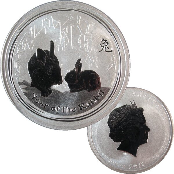 Australien Lunar II. 2011 Hase 1/2 OZ Silber