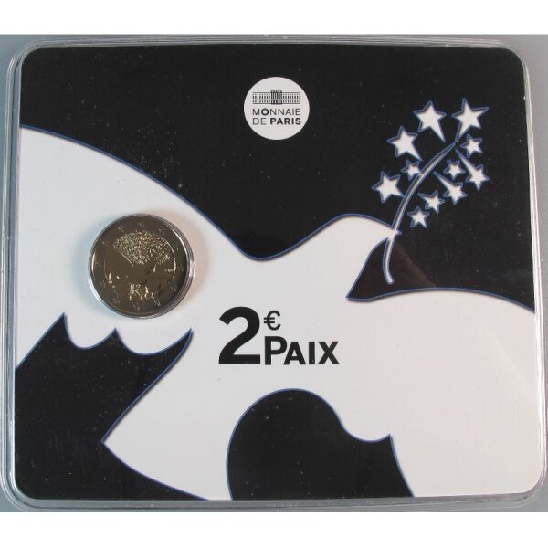 Frankreich 2 Euro 2015 70 Jahre Frieden Coincard