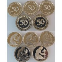 J. 384 - 50 Pfennig 1995 A D F G J komplett