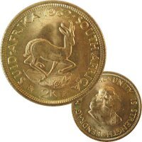 Südafrika 2 Rand 1962 Gold