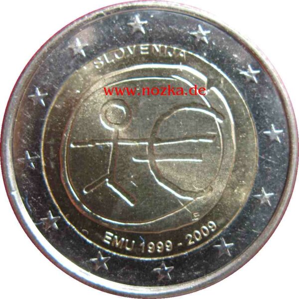 Slowenien 2 Euro 2009 WWU