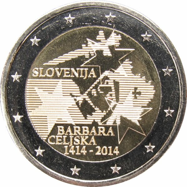 Slowenien 2 Euro 2014 Barbara Celjska